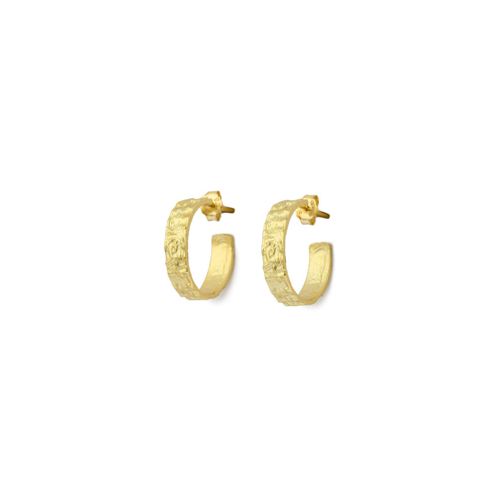 Aros boho dorado claro