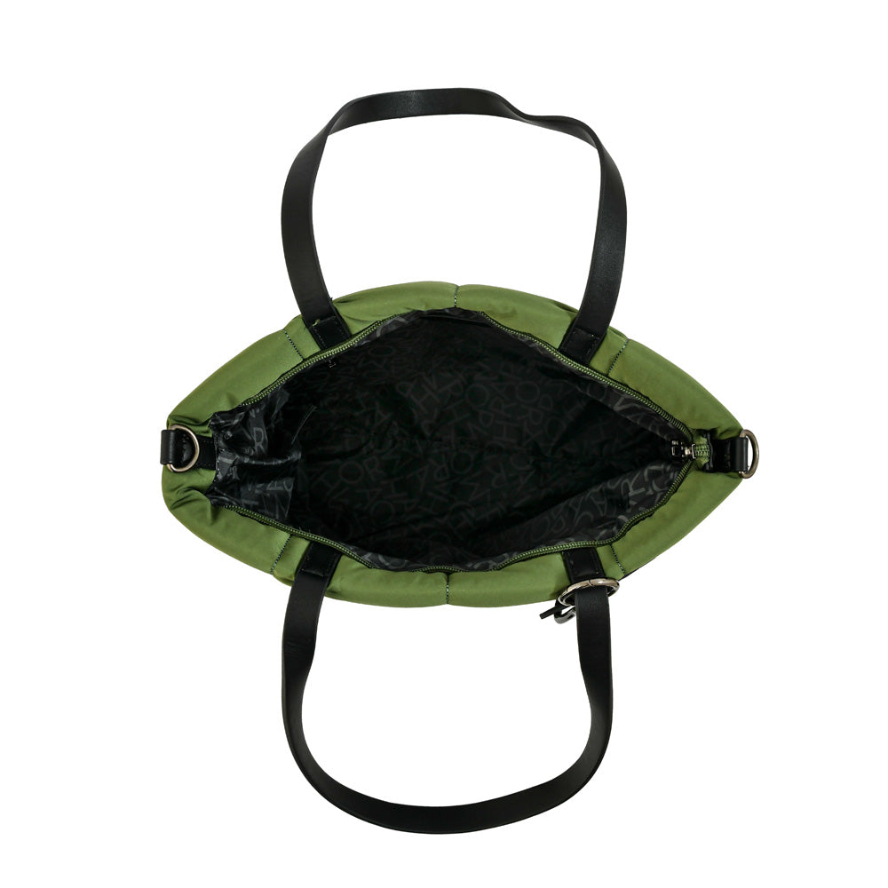 Cartera tote shopping grande novak verde oliva