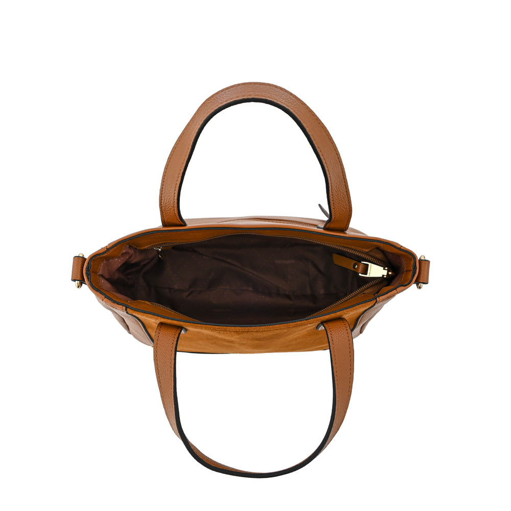 Cartera tote mediana marty café