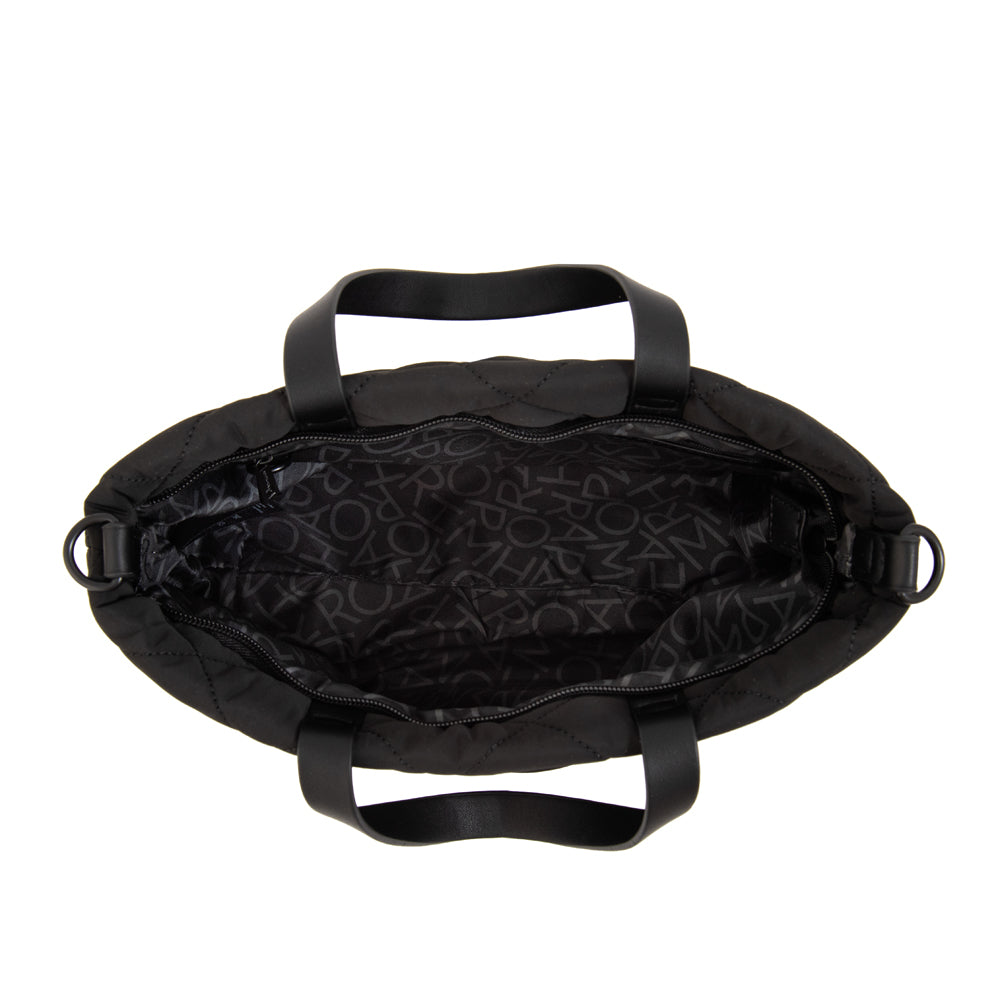 Cartera tote panama mediana negro