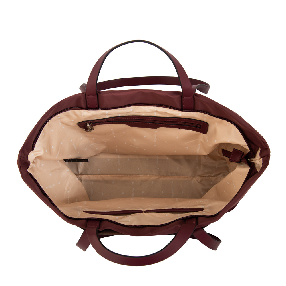 Cartera tote bote nadia grande burdeo