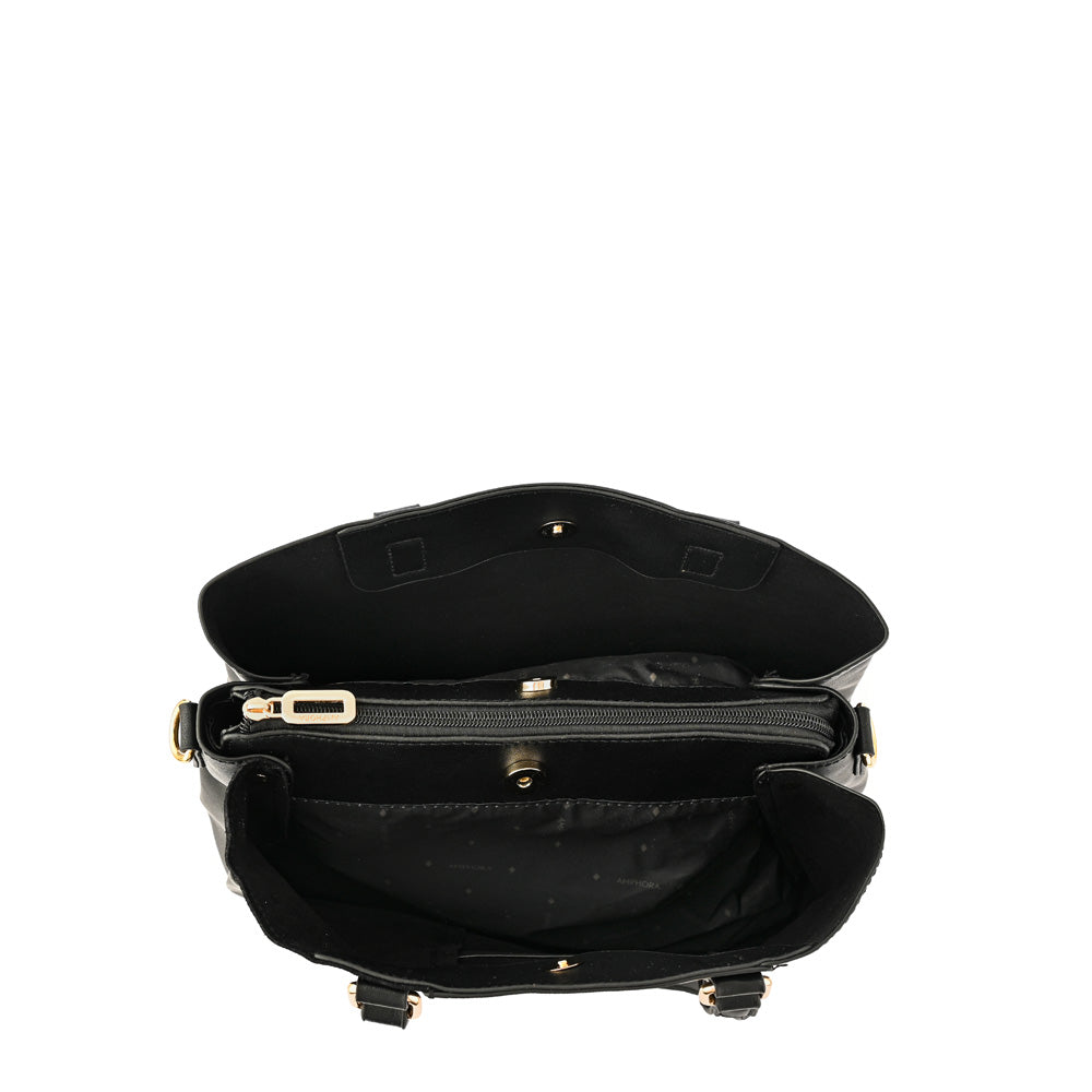 Cartera tote Tres divisiones grande daranita Negro especial