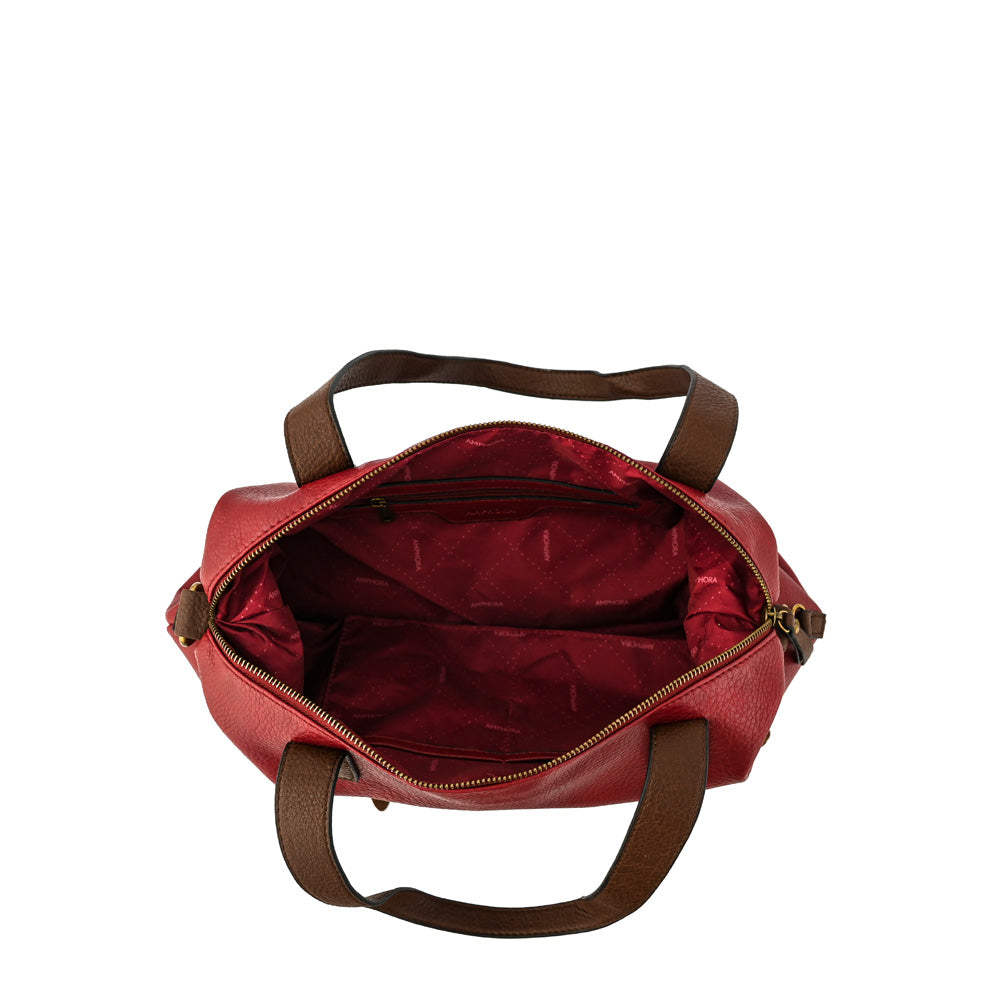 Cartera Dos Asas Renes Burdeo