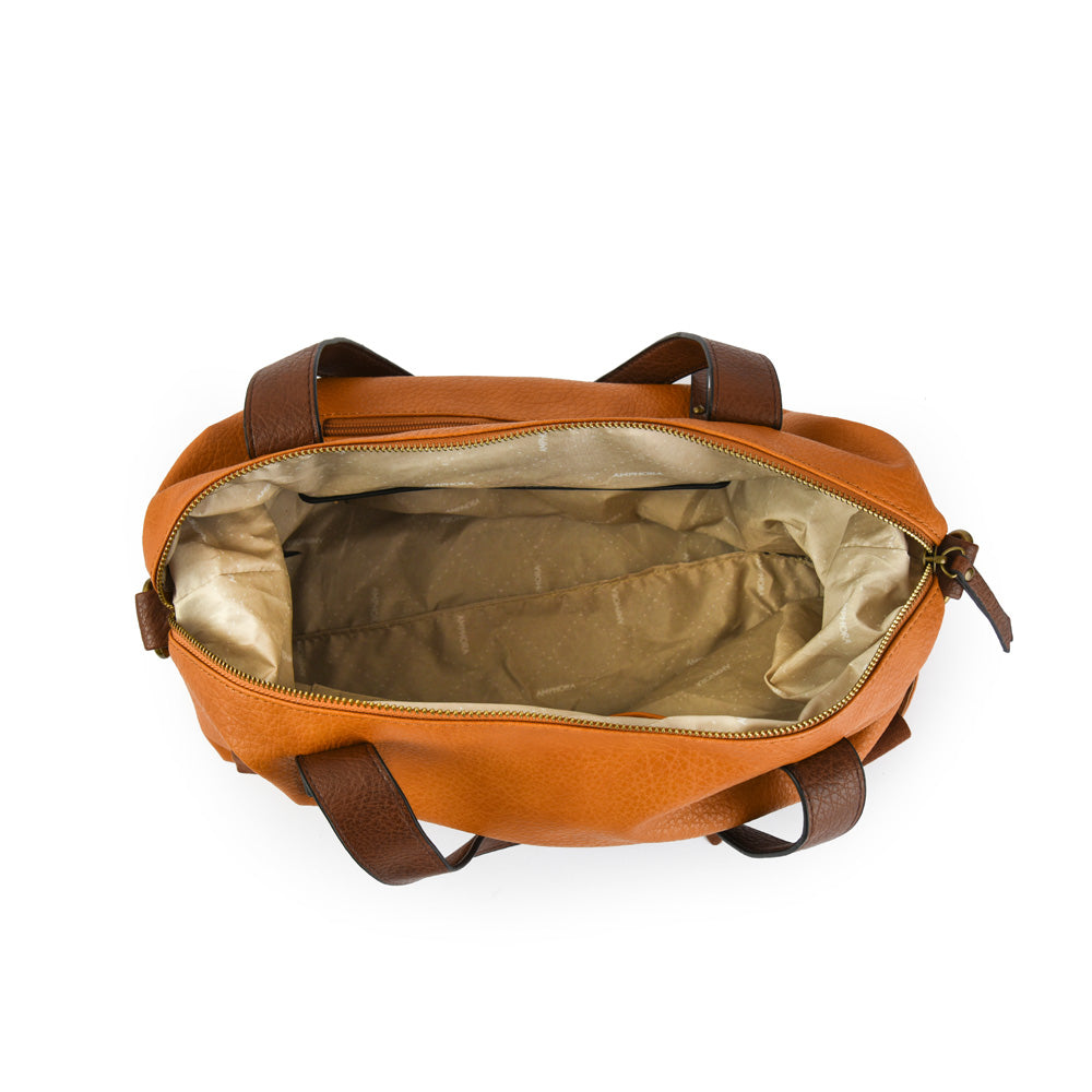 amphora renes cartera dos asas grande mostaza