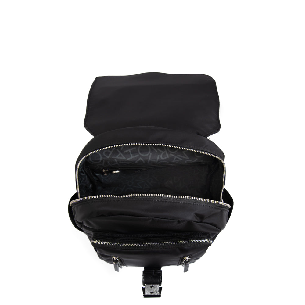 Mochila con tapa mediana faure Negro especial