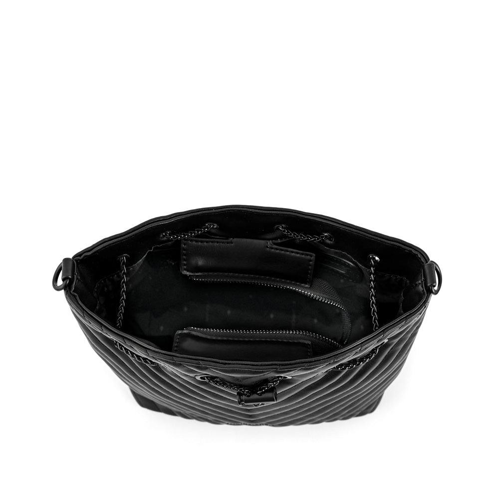 Cartera bandolera mediana muller negro