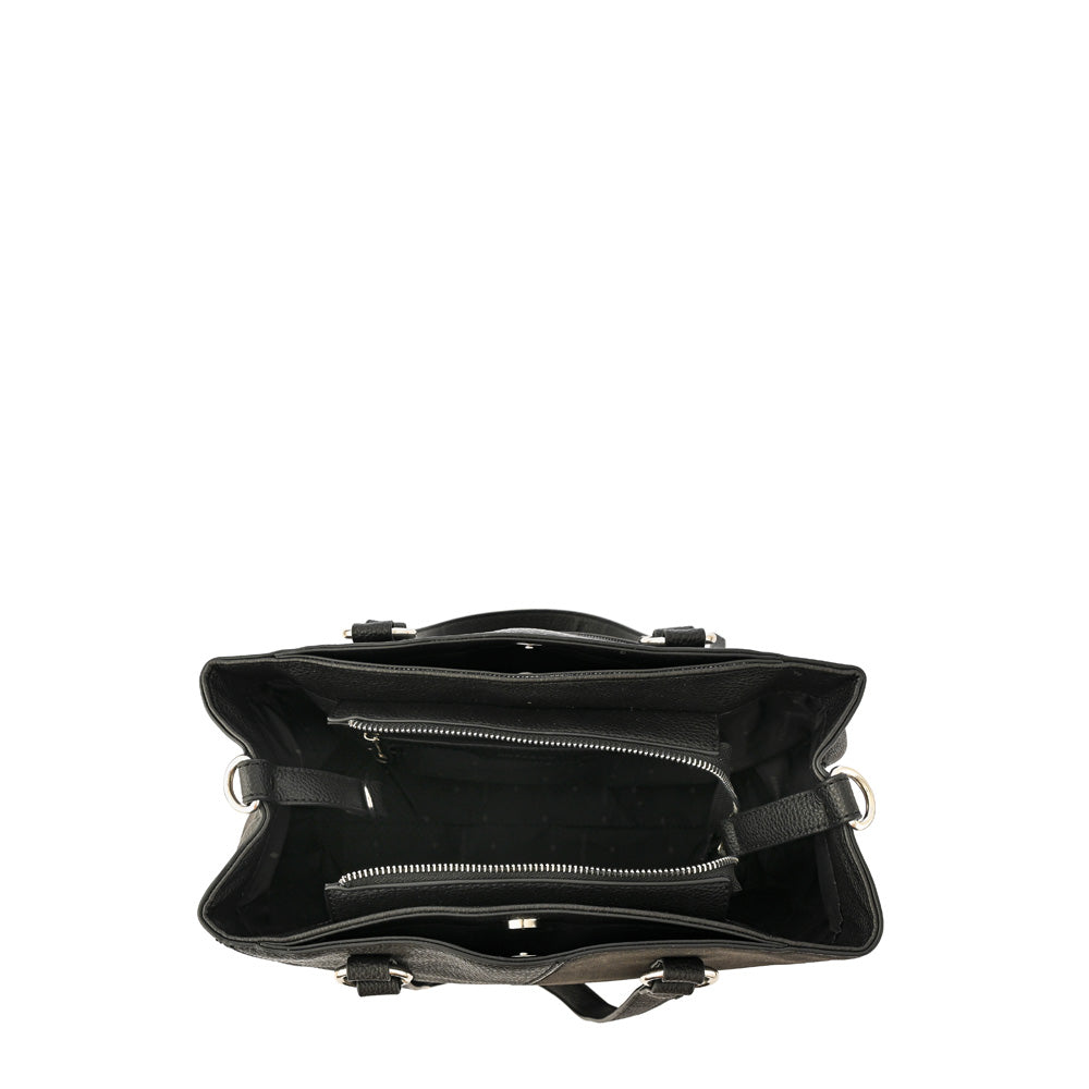 Cartera tote tres divisiones mediana amira negro