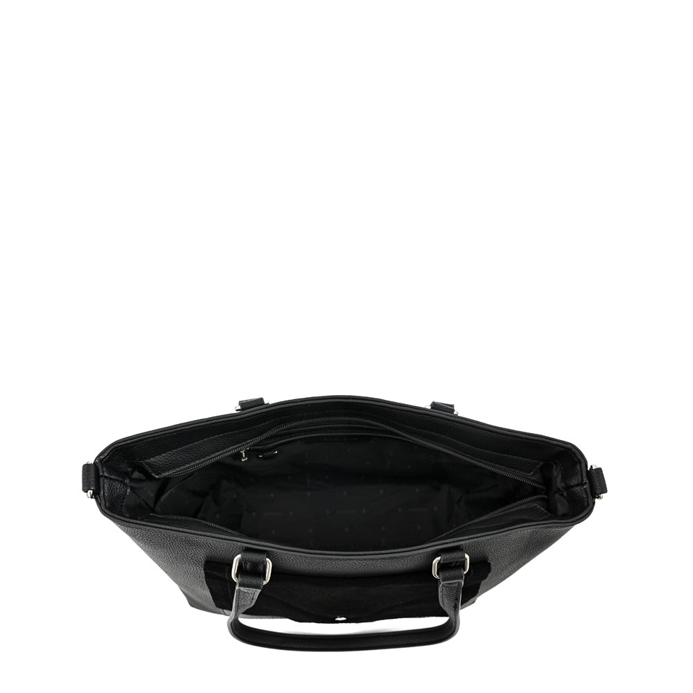 Cartera tote mediana becca Negro especial
