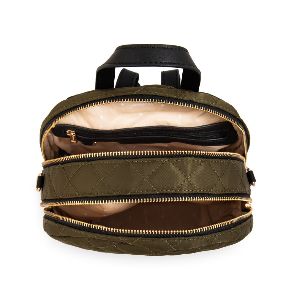 Mochila bugi mediana verde oliva