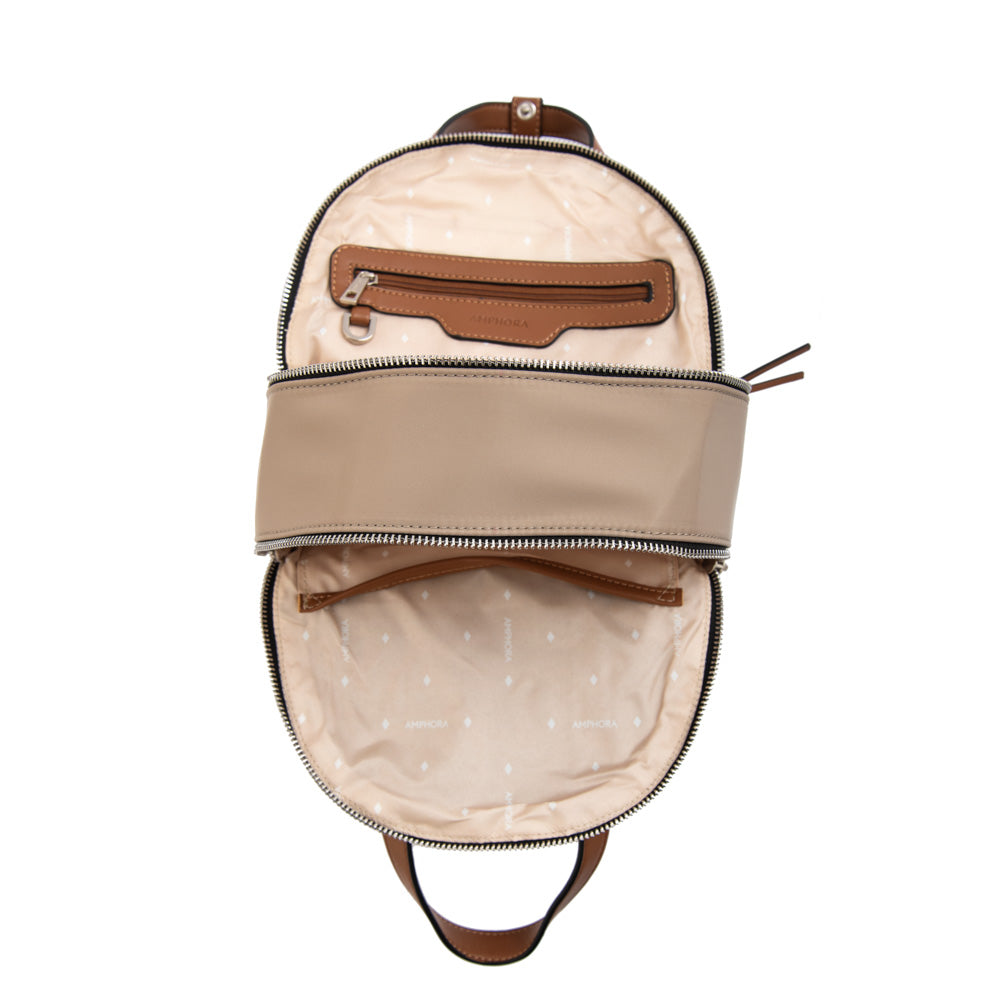 Mochila pequeña praga beige oscuro