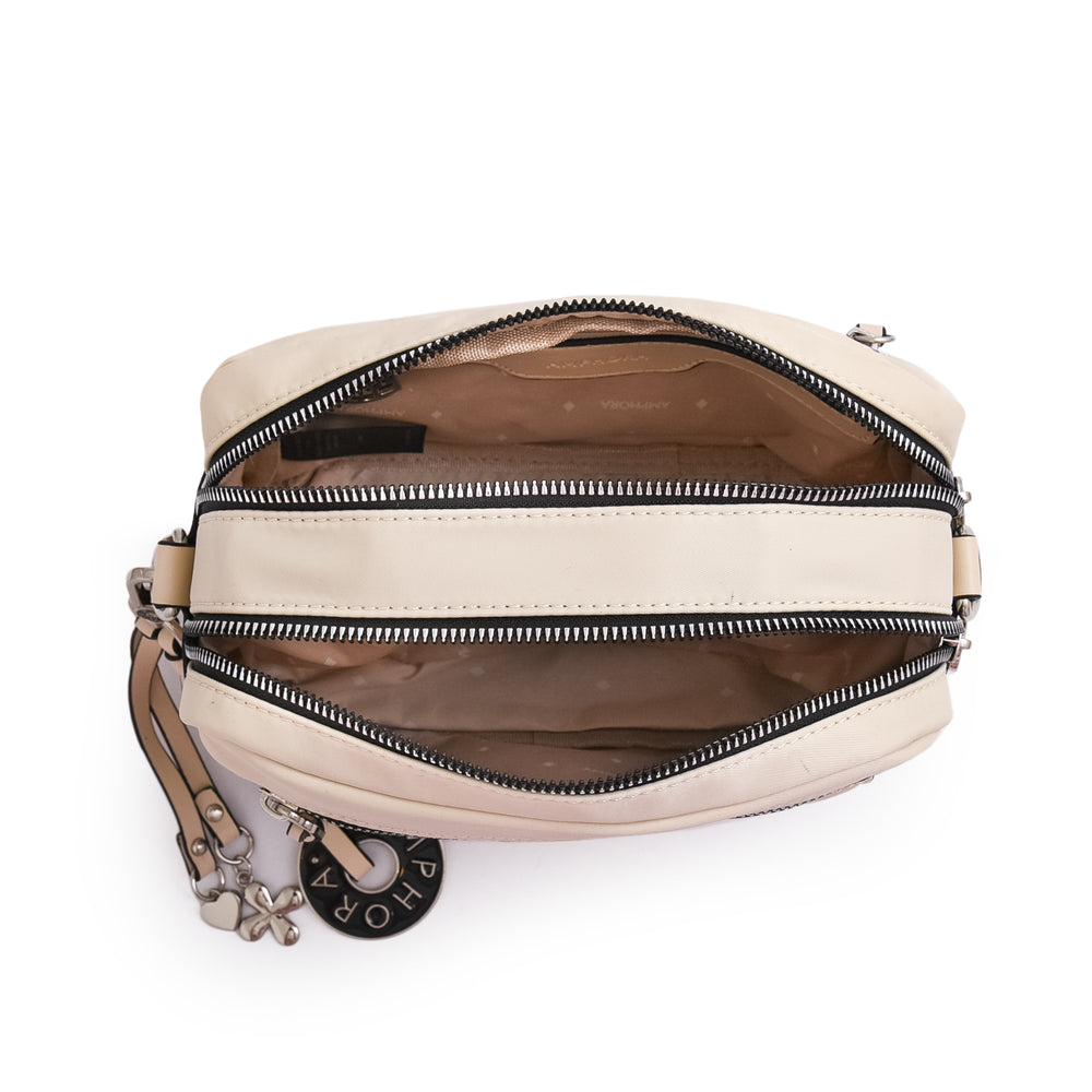 Cartera Bandolera mediana london blanco crudo