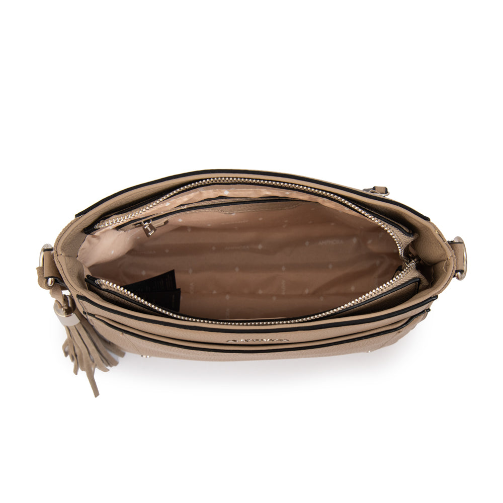 Cartera Bandolera mediana etiopia taupe