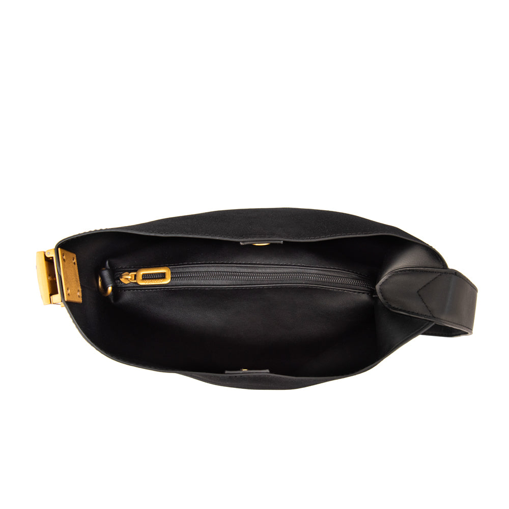 Cartera Corte Recto mediana brisy negro