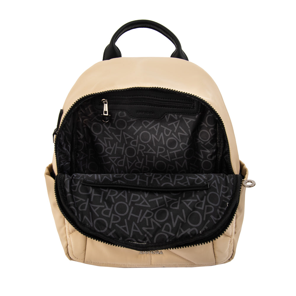 Mochila alexandra mediana beige