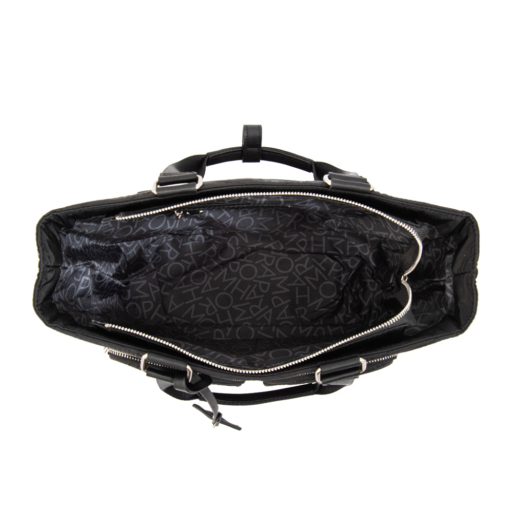 Cartera tote georgia grande negro