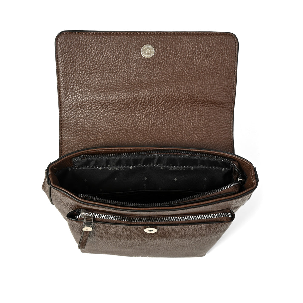 Mochila charlote mediana café oscuro