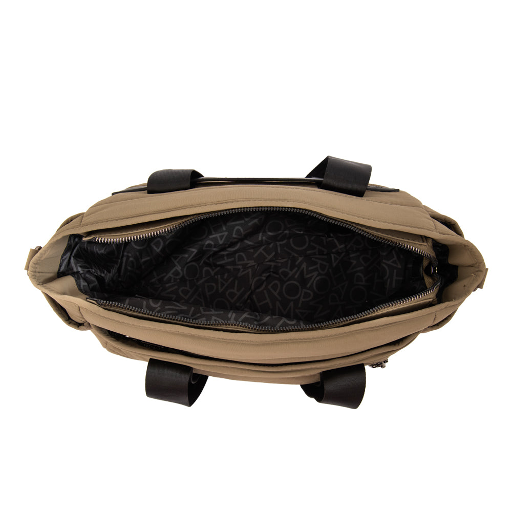 Cartera tote simona mediana verde oliva