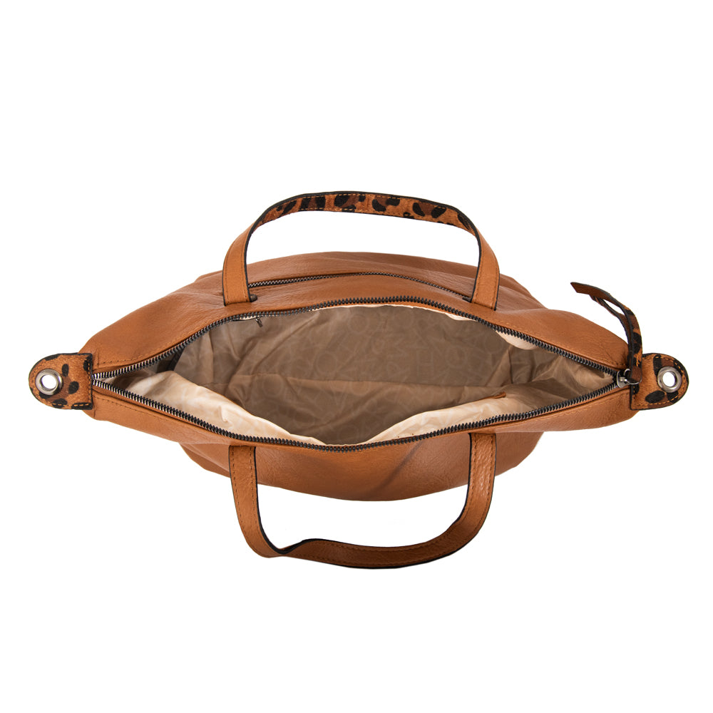 Cartera tote santana grande camel