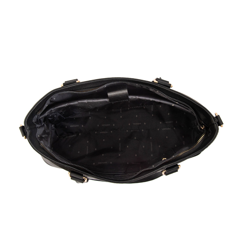 Cartera tote tres divisiones daranita mediana negro