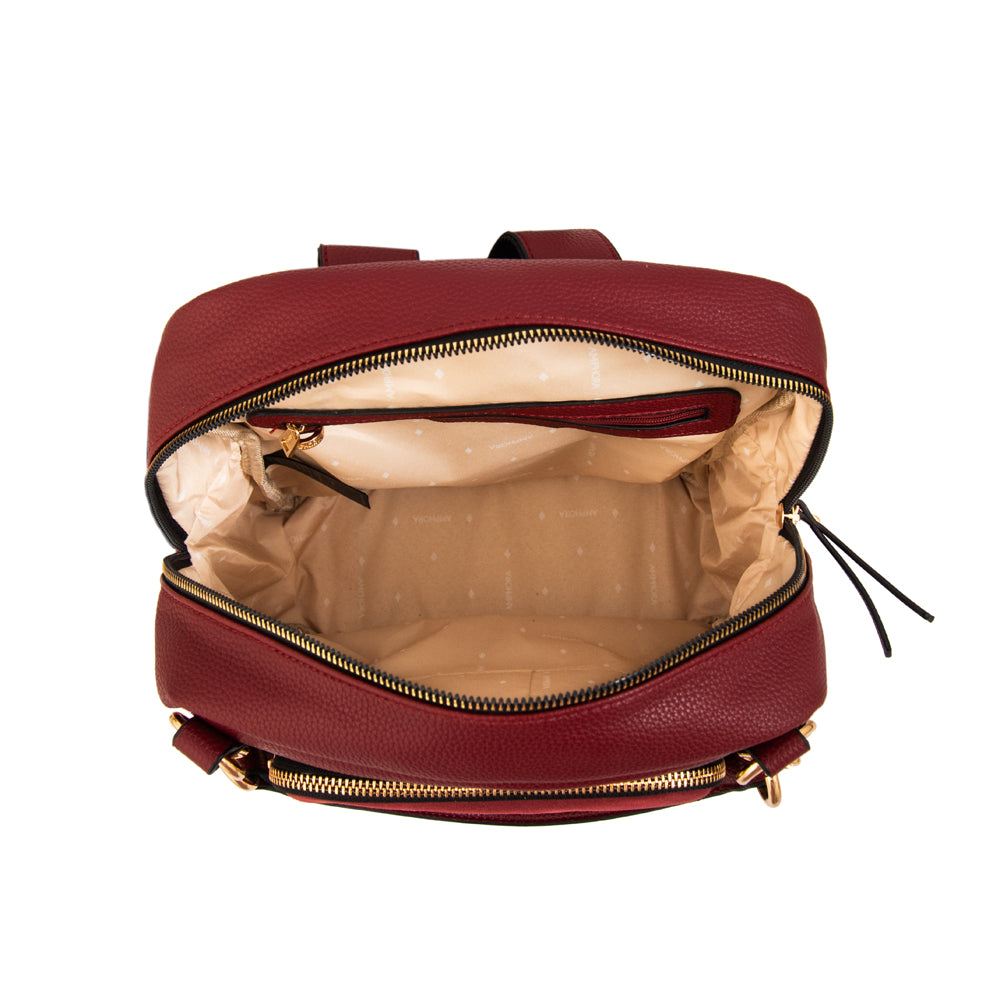 Mochila natacha rojo oscuro