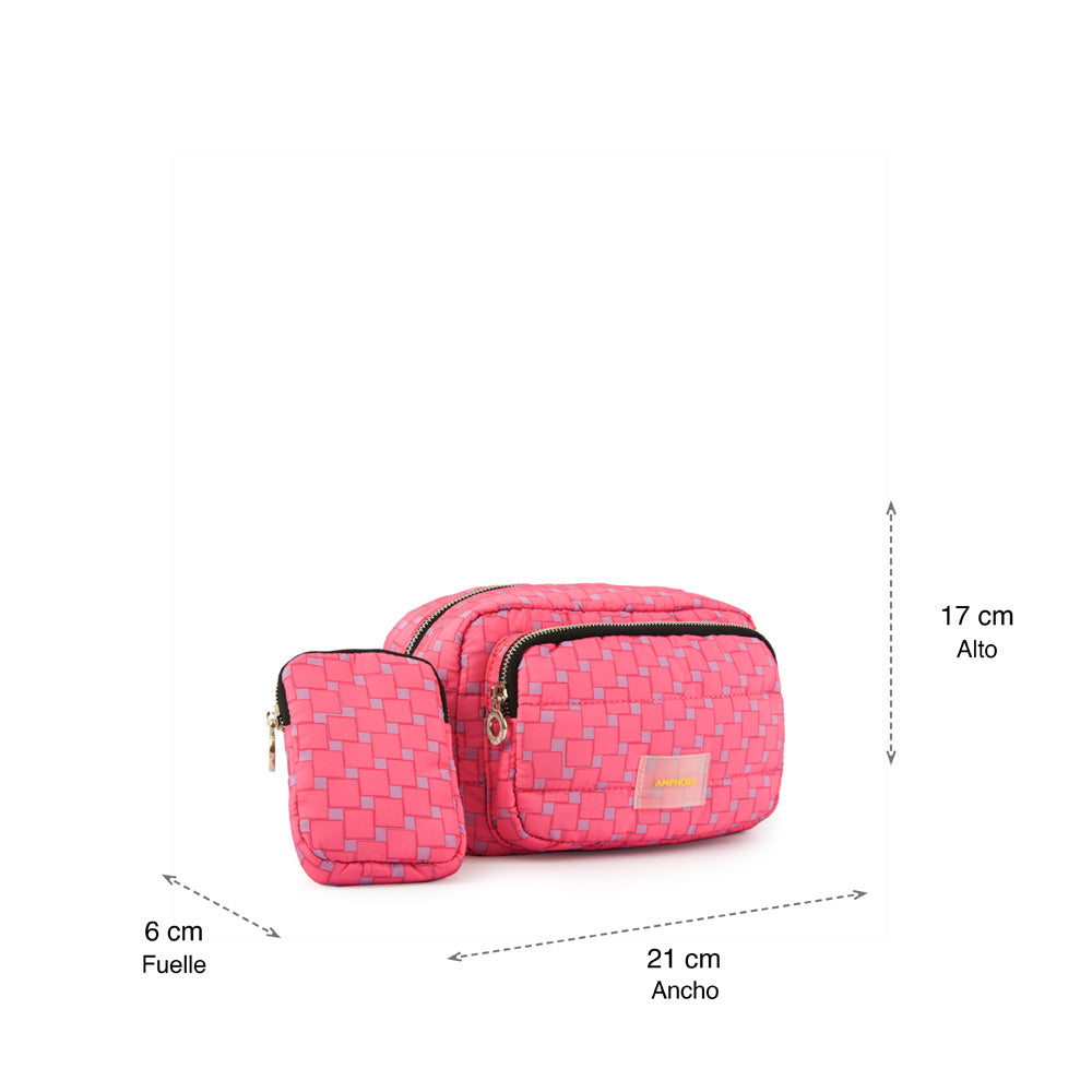 Cartera Bandolera anette pequeña fucsia