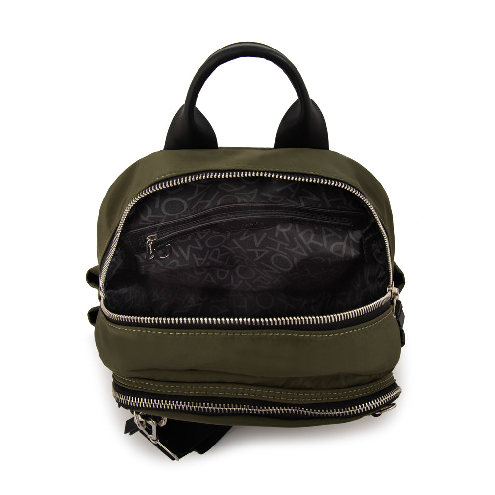 Mochila charlene mediana verde oliva