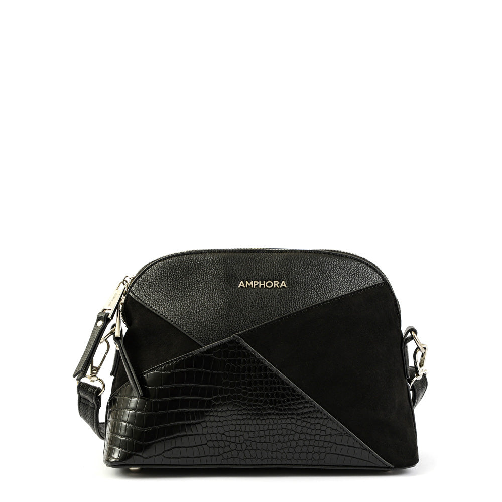 Cartera bandolera pequeña corinne negro – Amphora Chile