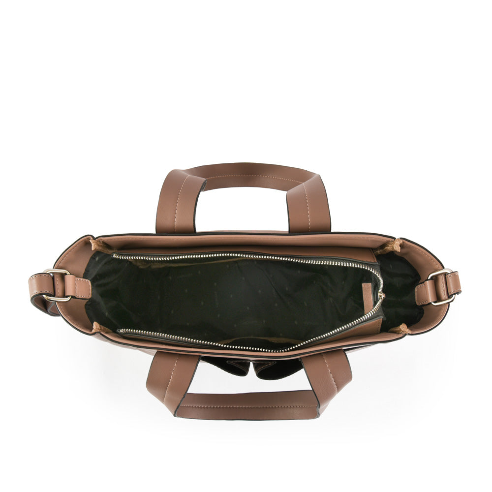 Cartera tote Grande Brisbane Taupe