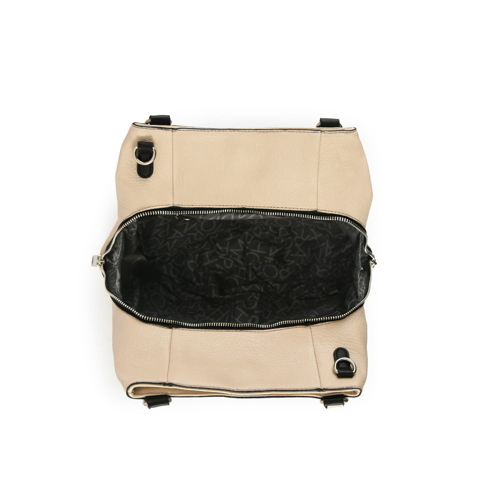 Cartera tote Tres divisiones mediana bremen beige