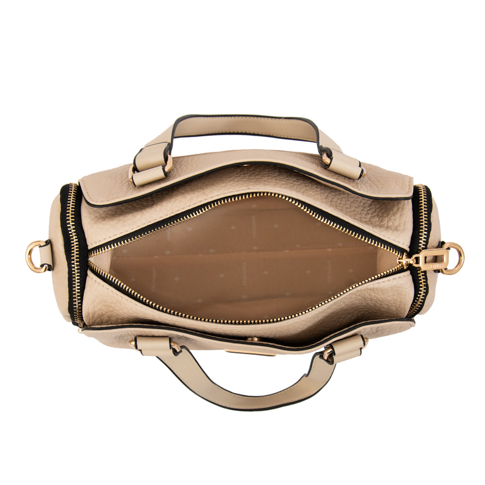 Cartera tote baul cristel mediana blanco crudo