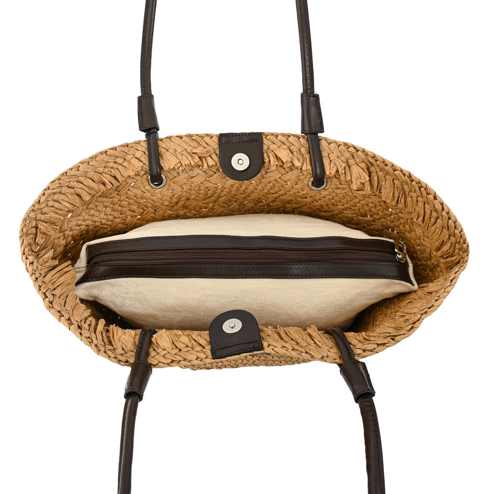 Bolso grande coralina beige