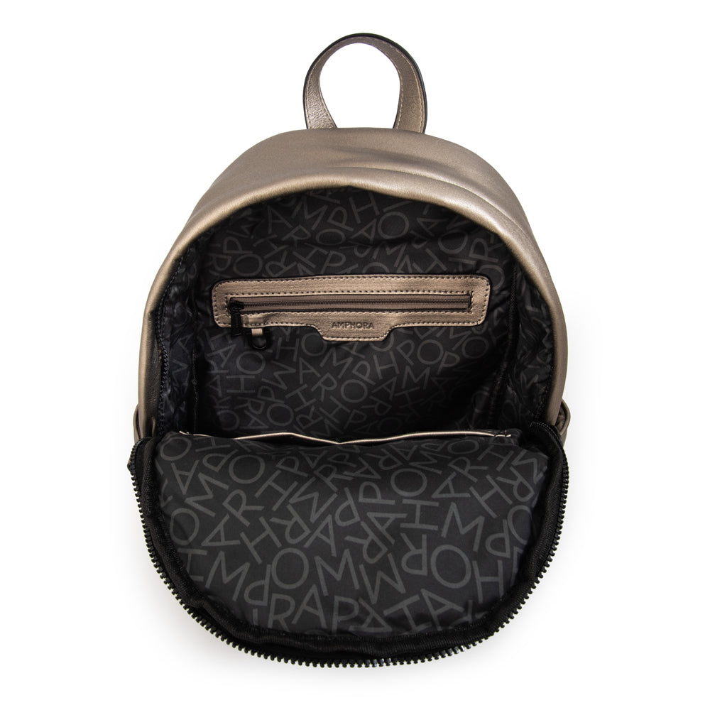 Mochila mediana guyana plateado oscuro