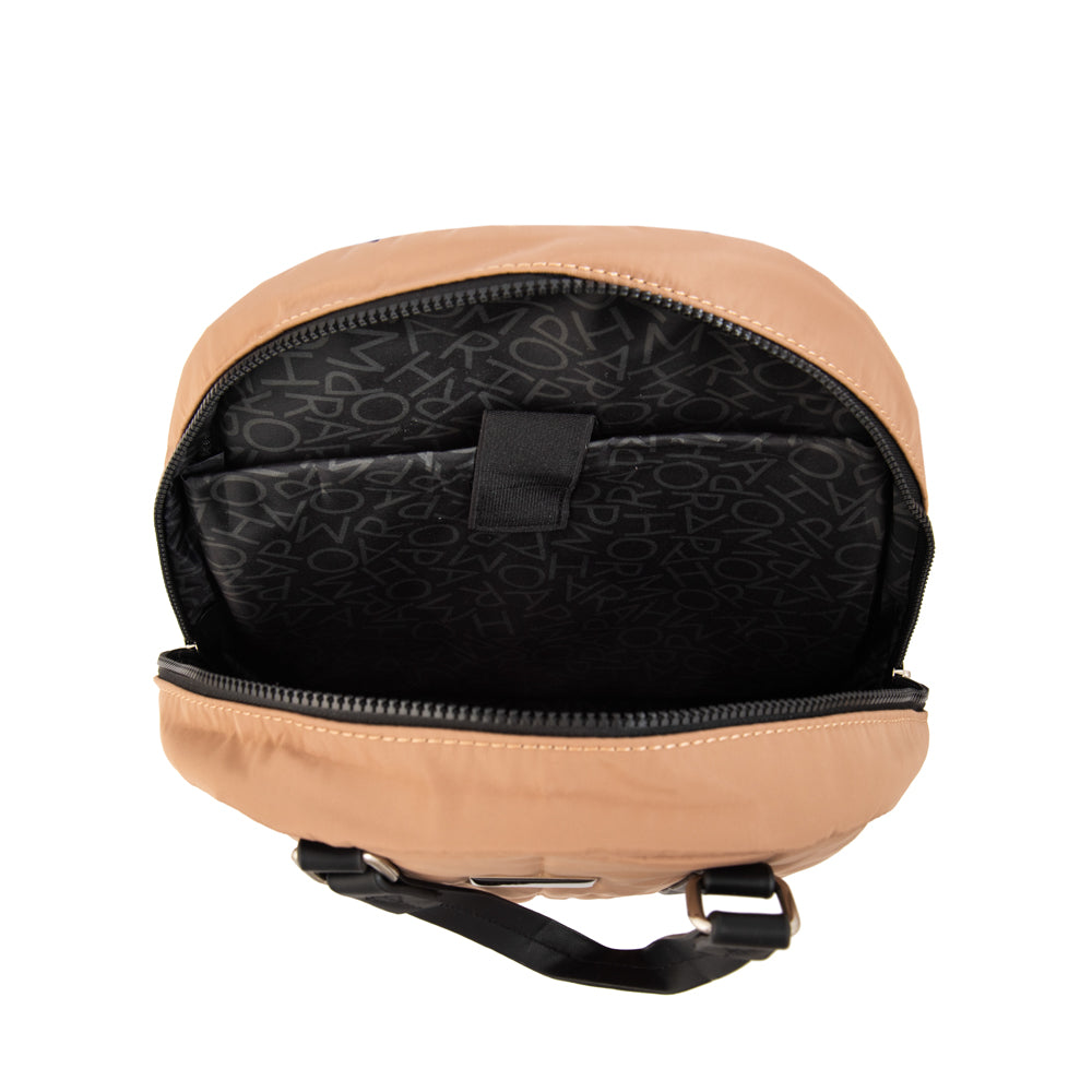 Mochila porta notebook grande lucia taupe