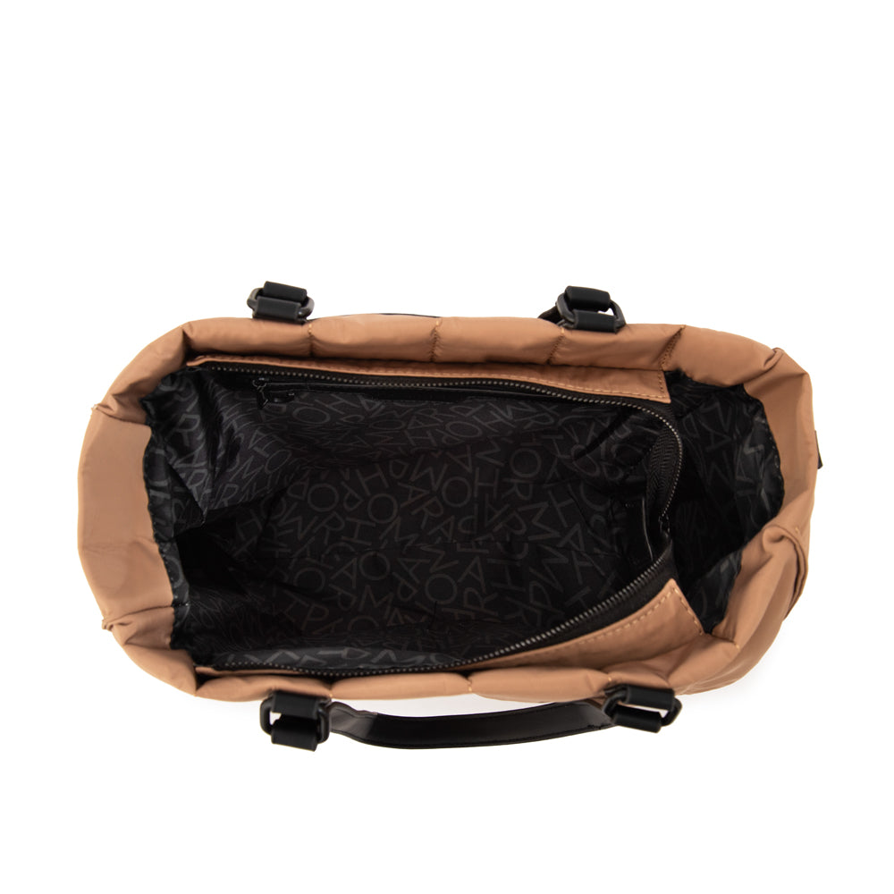 Cartera tote mediana japon beige