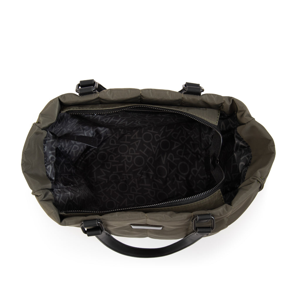 Cartera tote mediana japon verde oliva