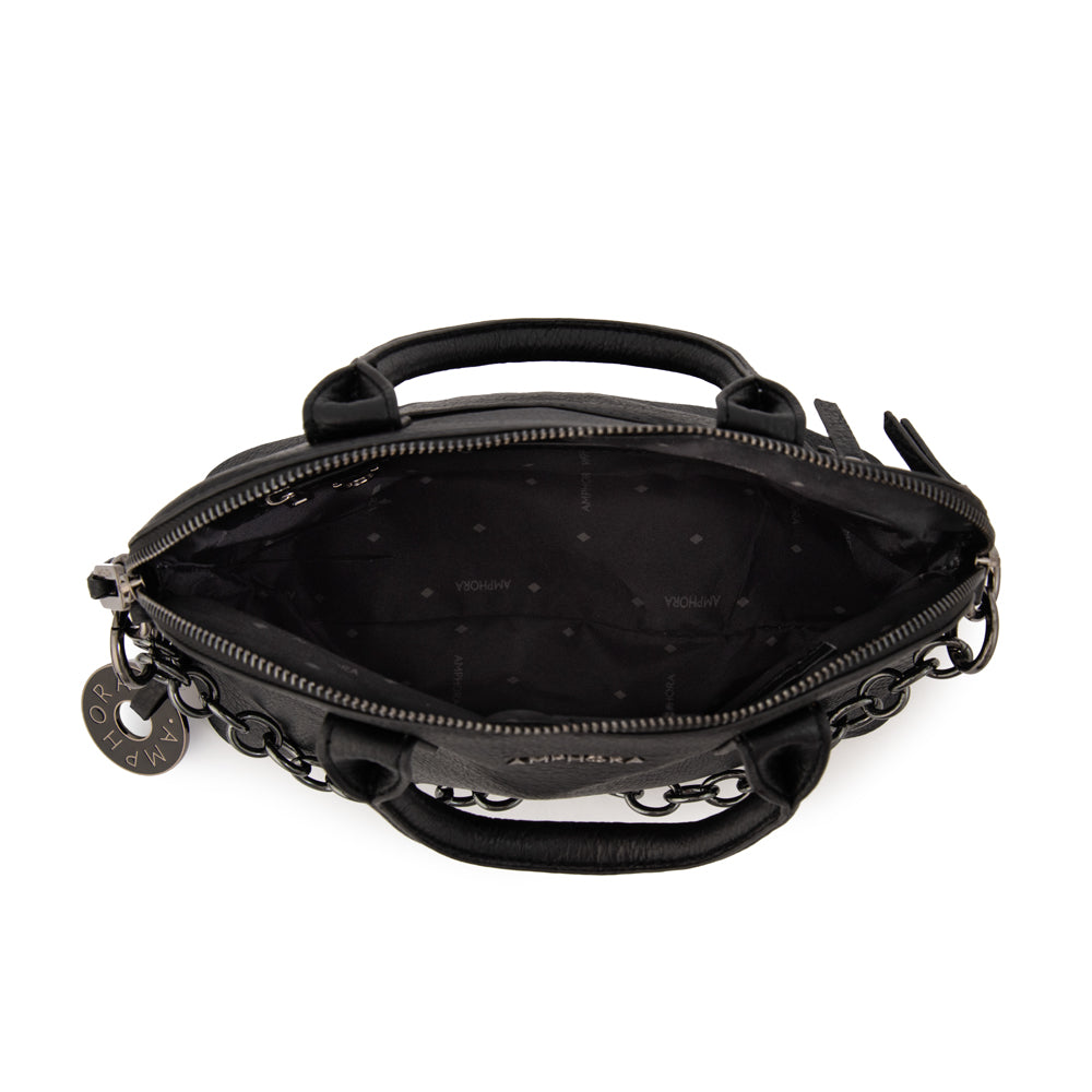 Cartera tote pequeña viena negro