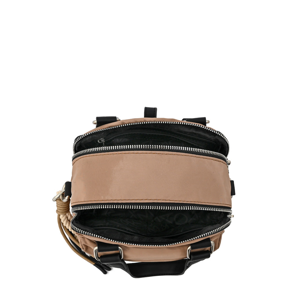 Cartera Bandolera mediana joselina beige oscuro