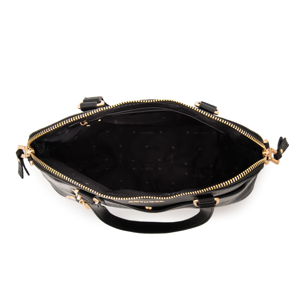 Cartera tote mediana genova negro