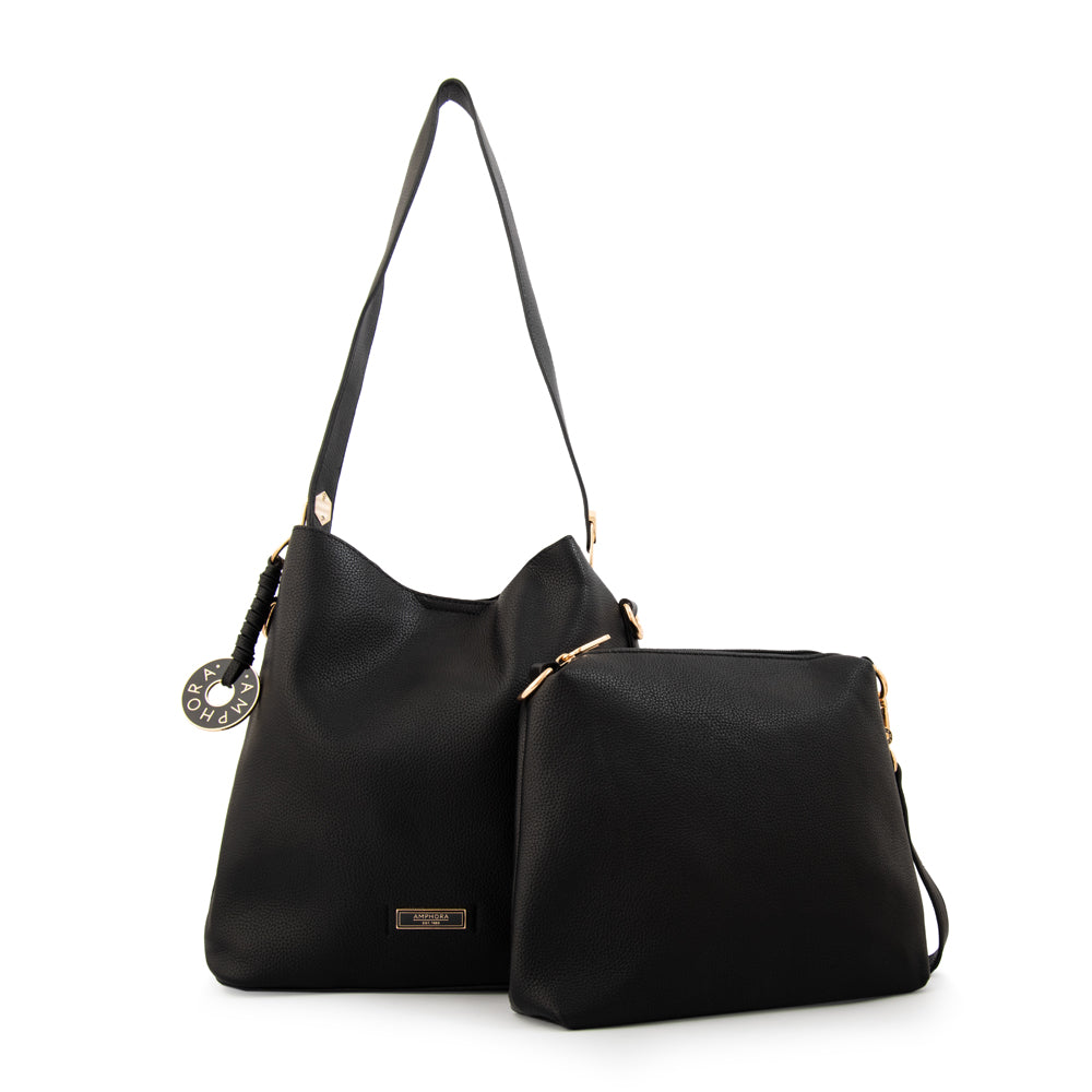 Cartera Bandolera mediana silvana negro