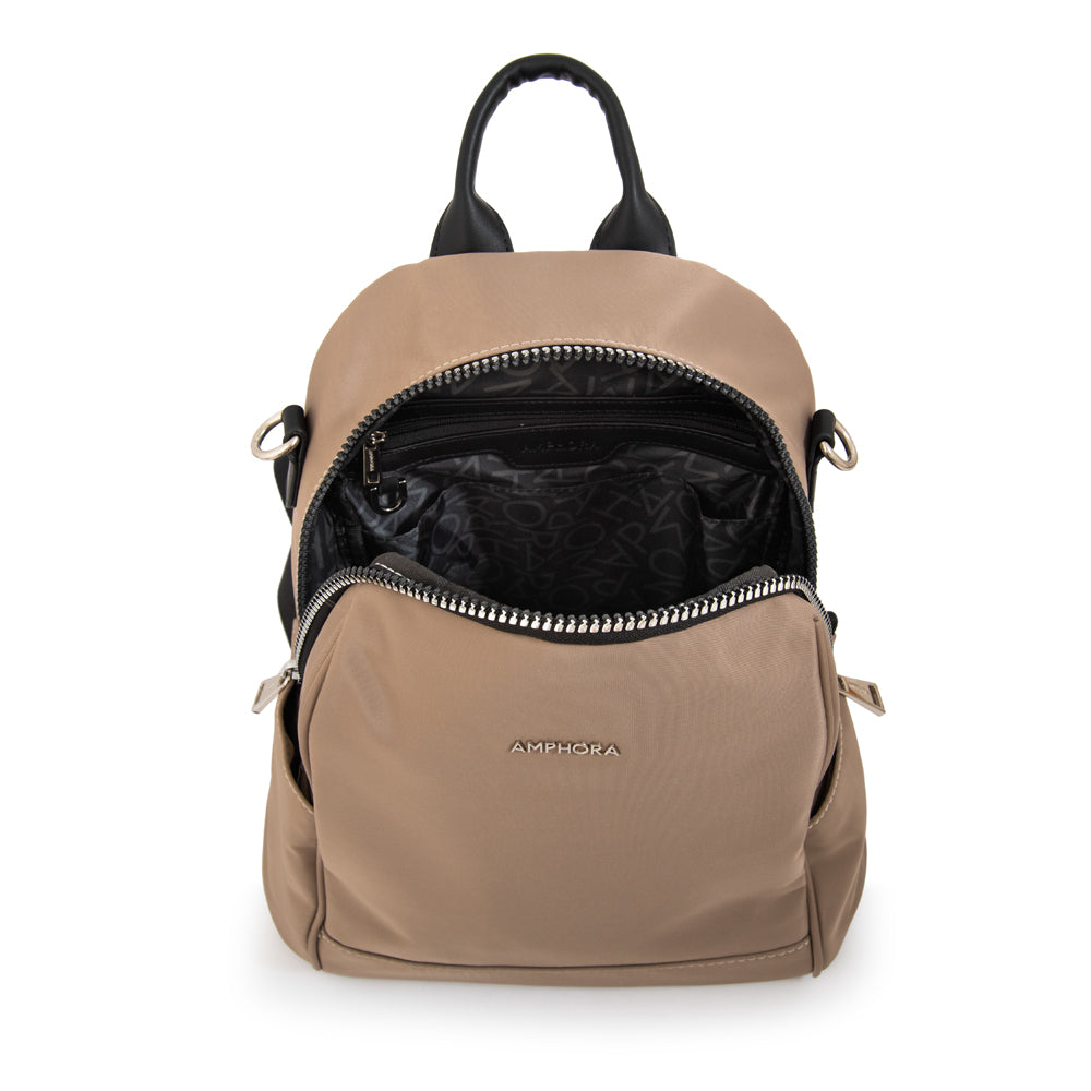 Mochila mediana magna beige oscuro