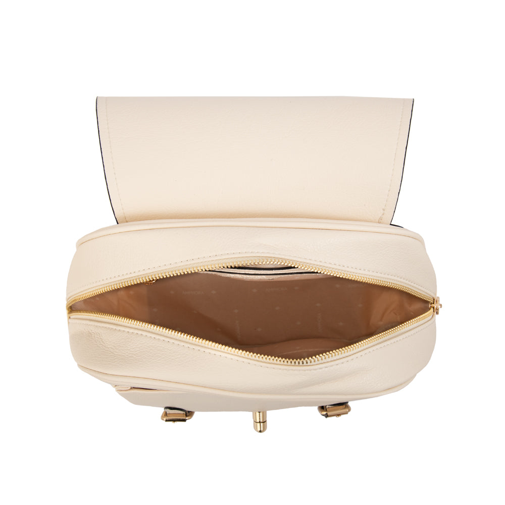 Mochila con tapa marifer mediana blanco crudo