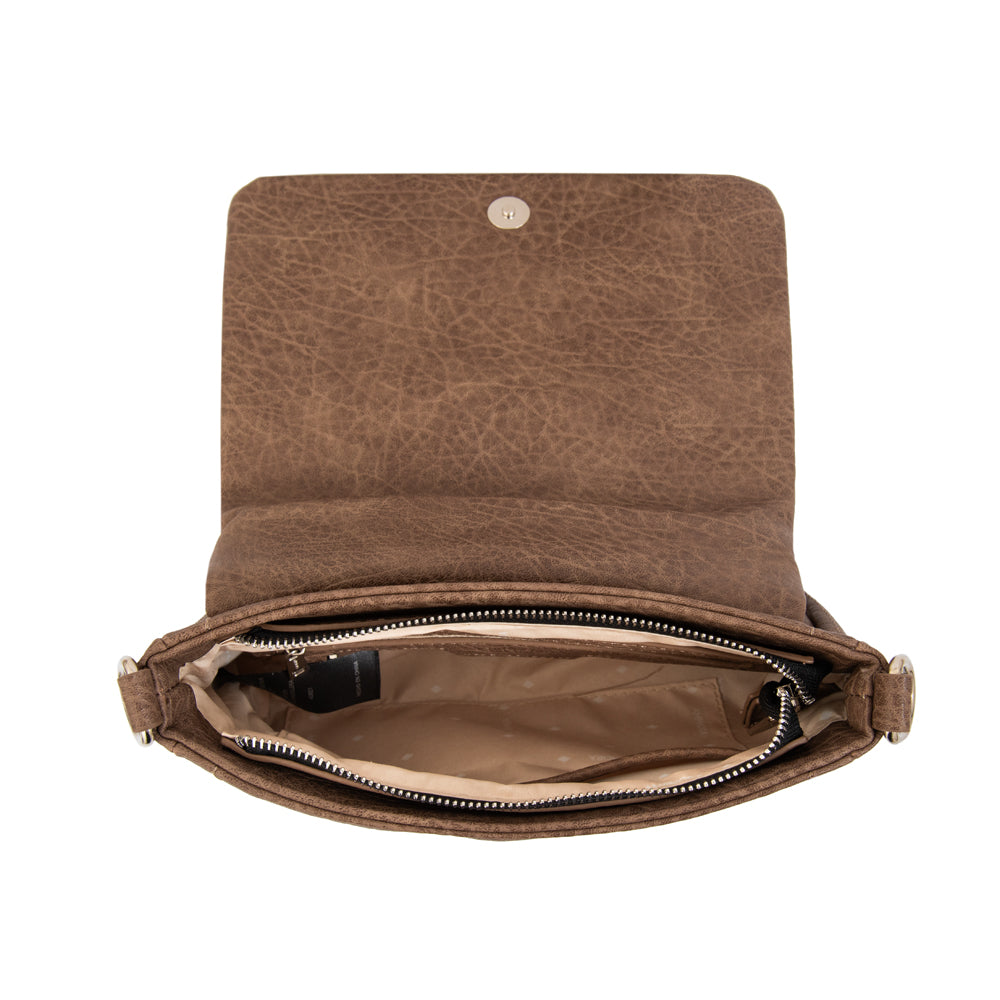 Cartera Bandolera edith pequeña café