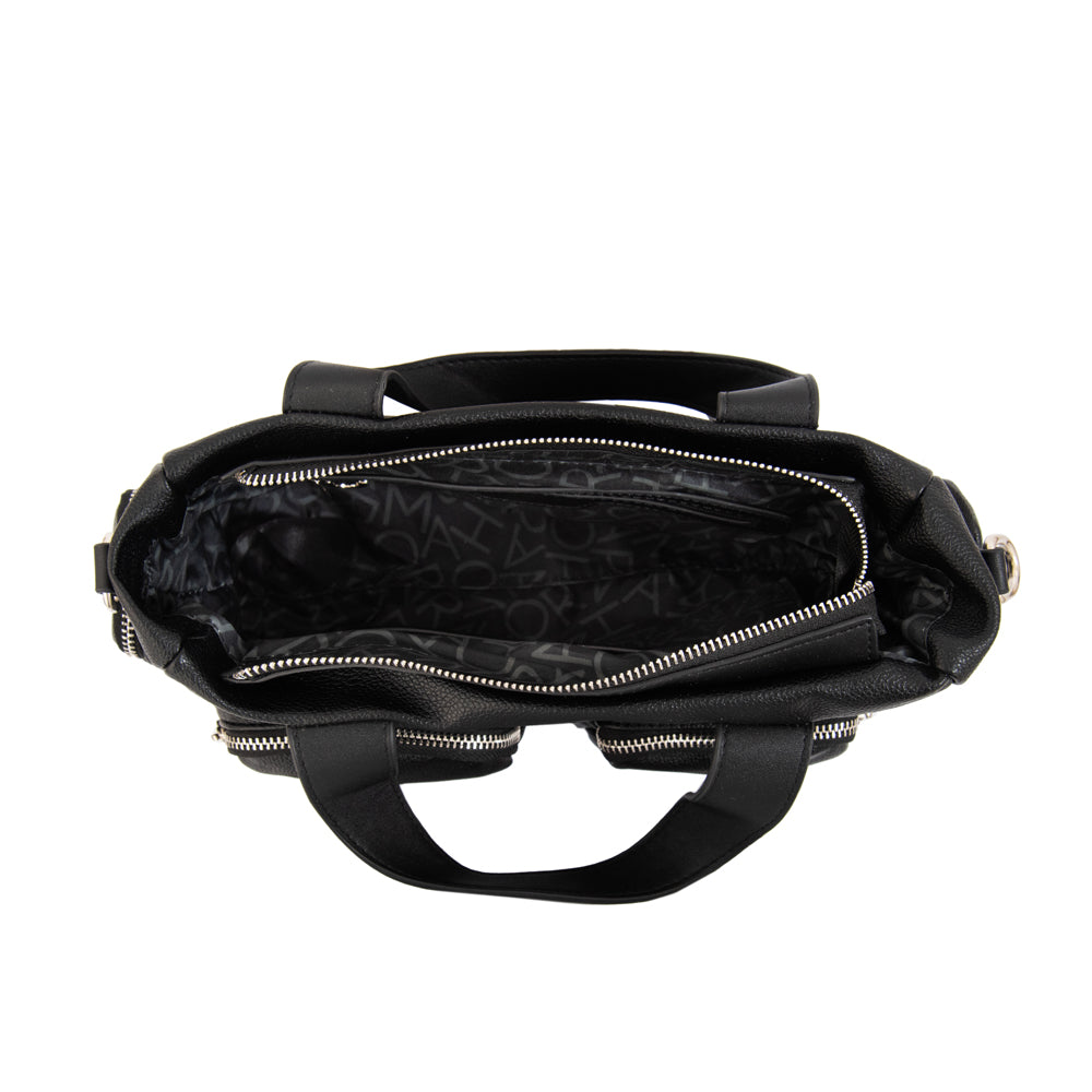 Cartera Bandolera teri mediana negro especial