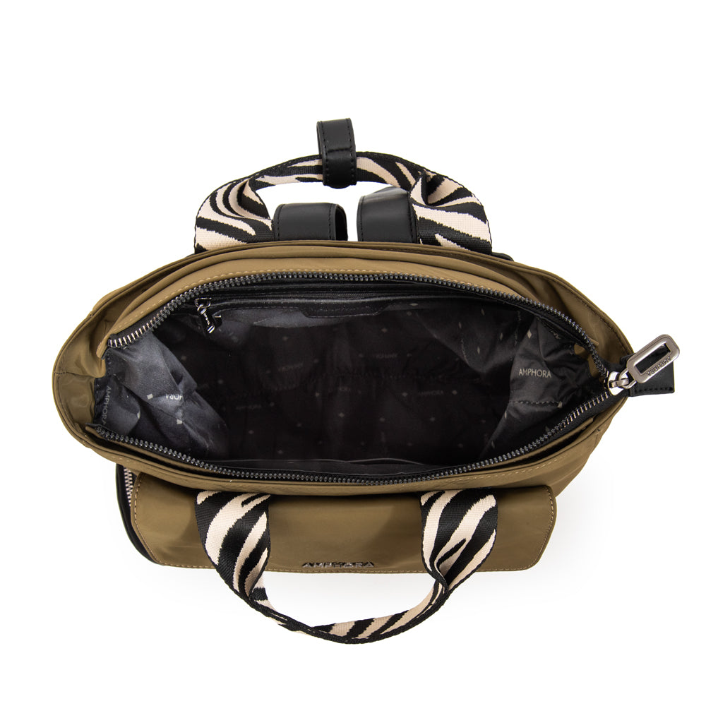 Mochila francisca mediana verde oliva