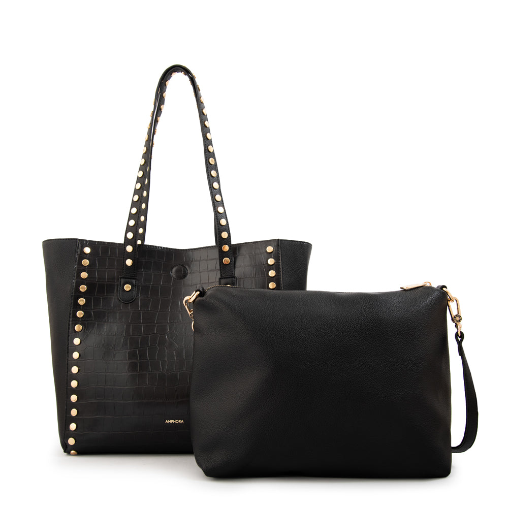 Cartera tote eloisse grande negro