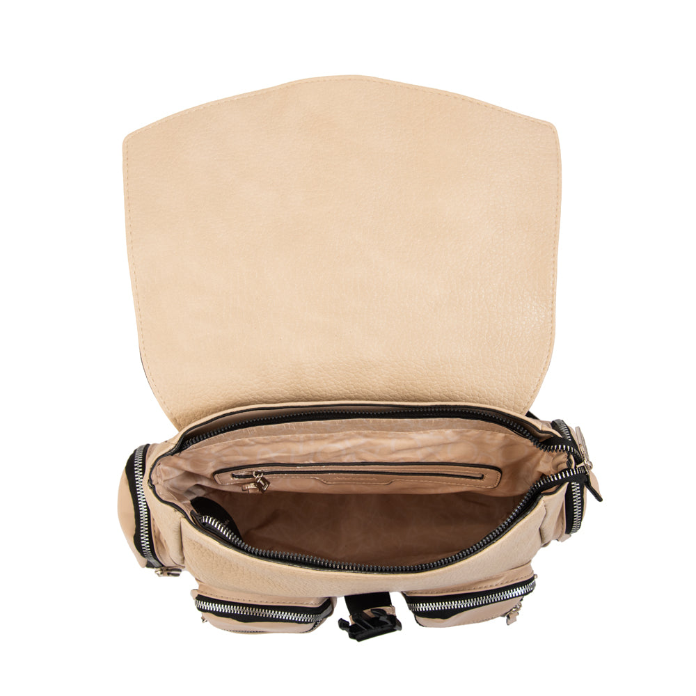 Mochila constanza grande beige