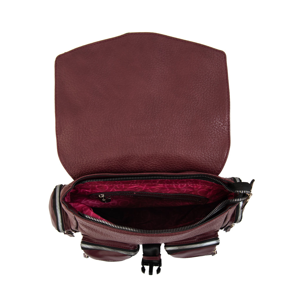 Mochila constanza grande burdeo