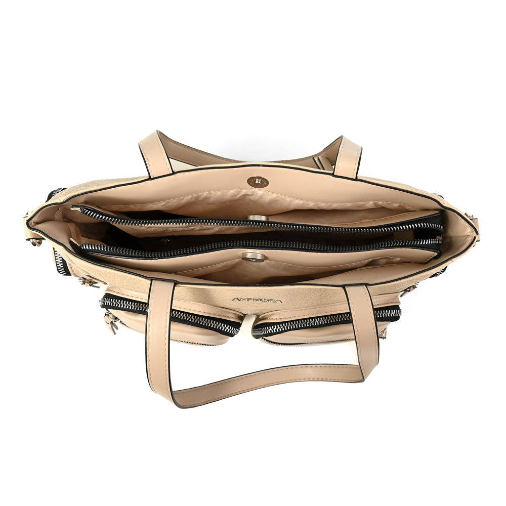 Cartera tote constanza grande beige