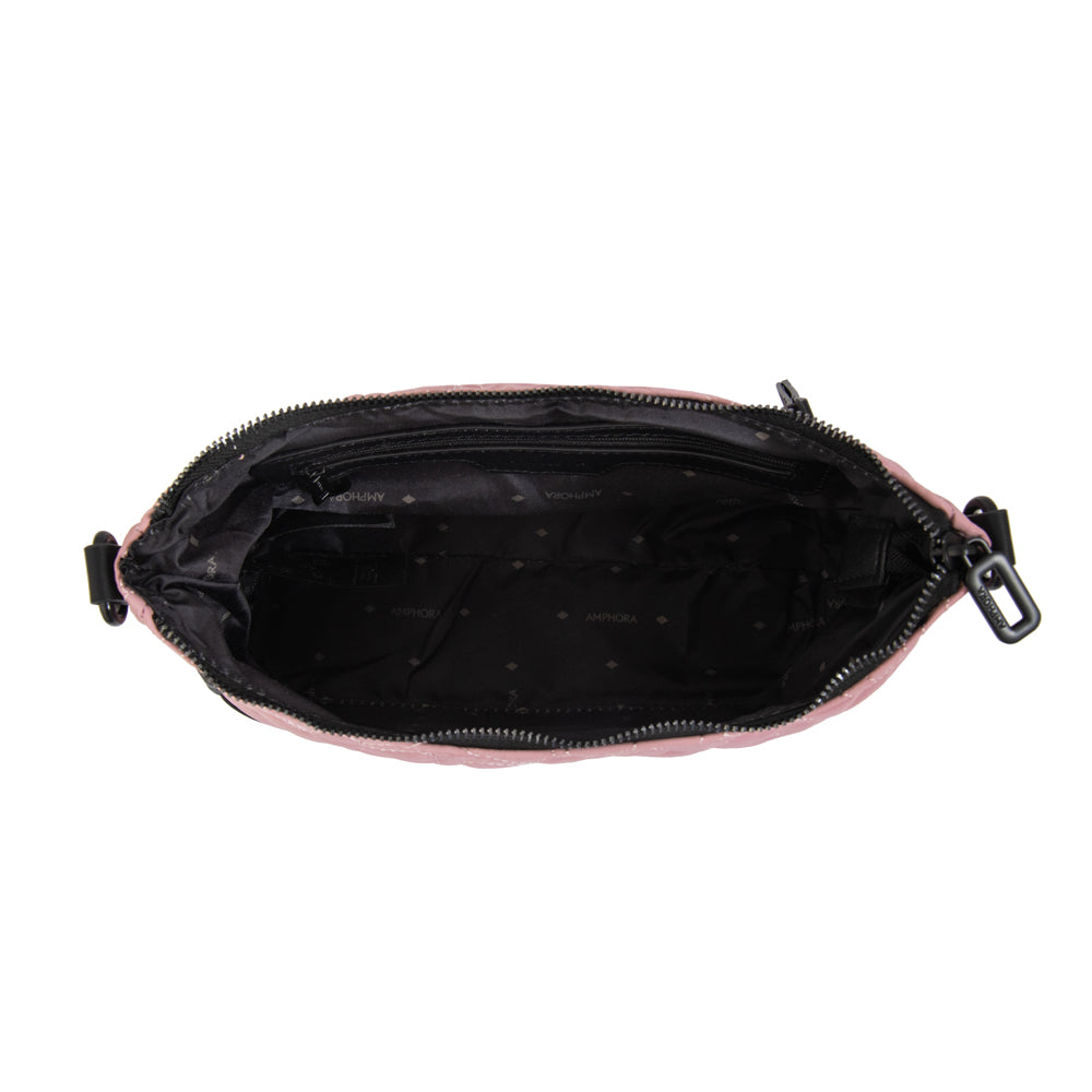 Cartera bandolera olga mediana rosa viejo