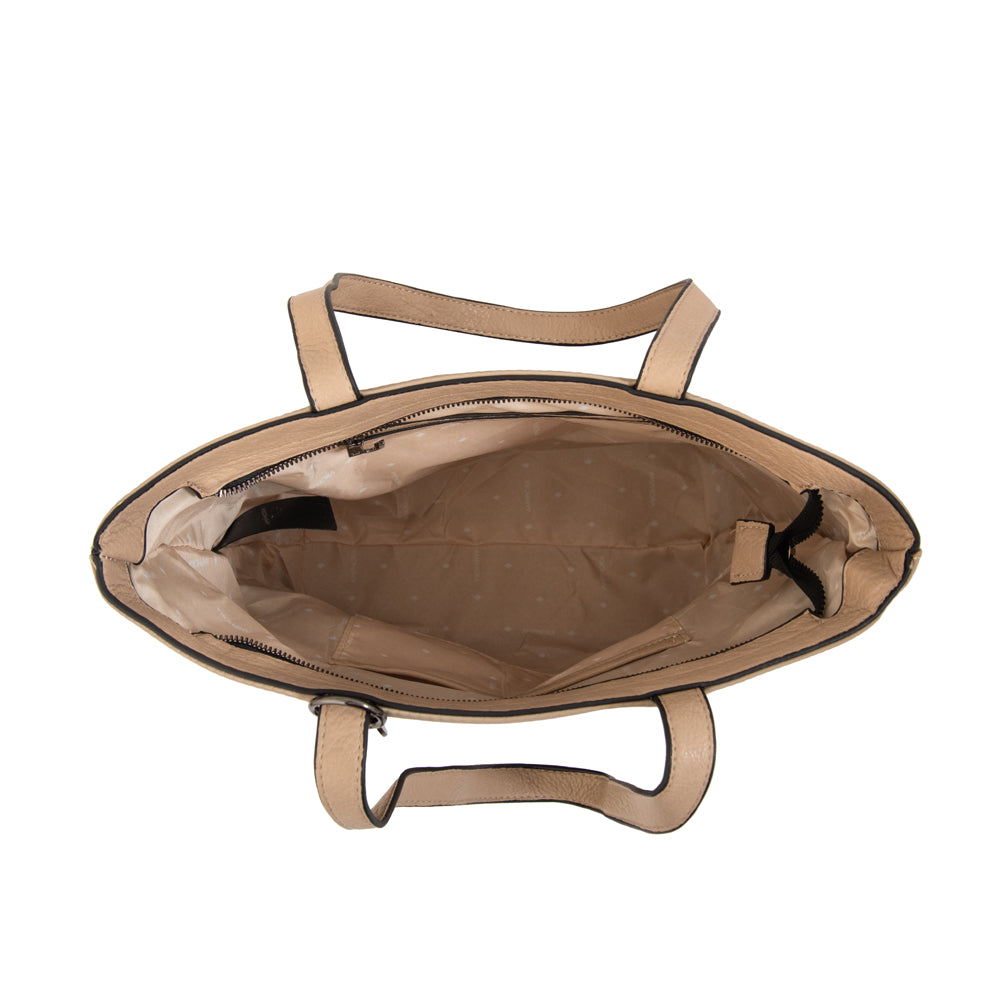 Cartera tote shopping patricia grande beige